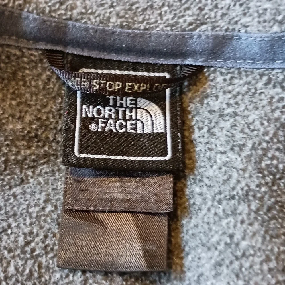 The North Face Fleece Jacket Full Zip Gray Mens XL Lightweight Warm‎ Outerwear
